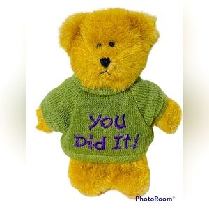 Boyds Bears Mini Thinkin' Of Ya YOU DID IT Sweater The Head Bean Collection